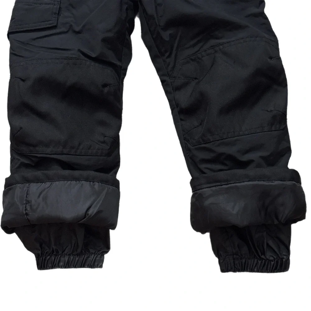 Slalom Black Insulated Water Resistant Kids Unisex Snow Pants Size S 6/7